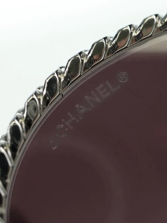 CHANEL Sunglasses metal Silver tone 4242 CC Auth 177100V main image 4